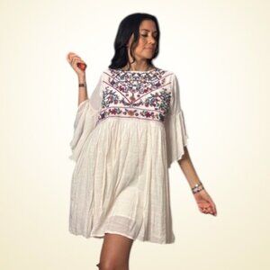 Beautiful Boho embroidered flowy dress